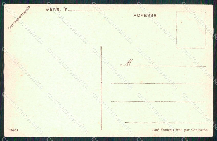Torino Città Cafè Francais Birra Liquori cartolina MZ8743 – retro
