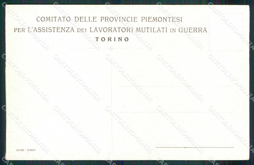 Torino Città Via Nizza Interno Casa Scuola Soldati Mutilati cartolina MZ8752 – retro