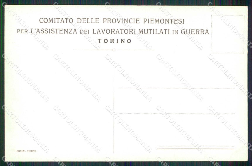Torino Città Via Nizza Esterno Casa Scuola Soldati Mutilati cartolina MZ8753 – retro