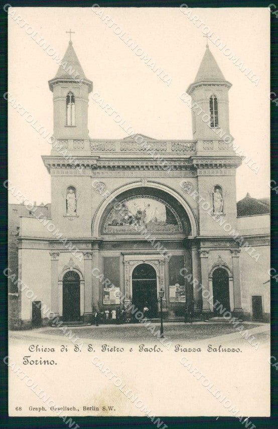 Torino Città Chiesa San Pietro Paolo Piazza Saluzzo cartolina MZ8764 – fronte