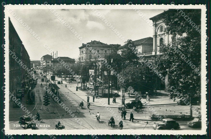 Torino Città Via Nizza Tram Foto cartolina MZ8790 – fronte