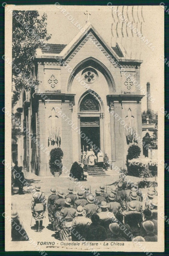 Torino Città Ospedale Militare Chiesa cartolina MZ8802 – fronte