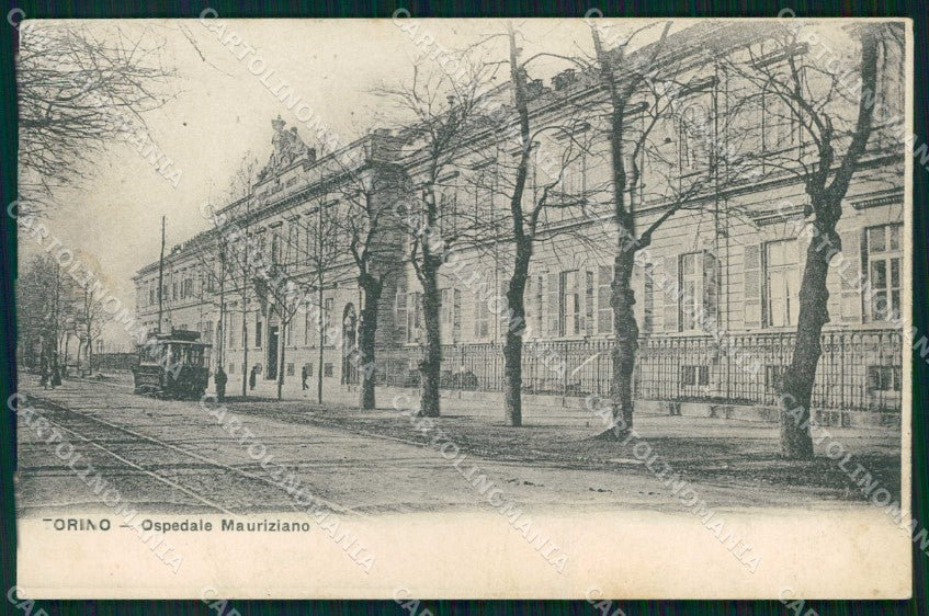 Torino Città Ospedale Mauriziano Umberto I Tram cartolina MZ8815 – fronte