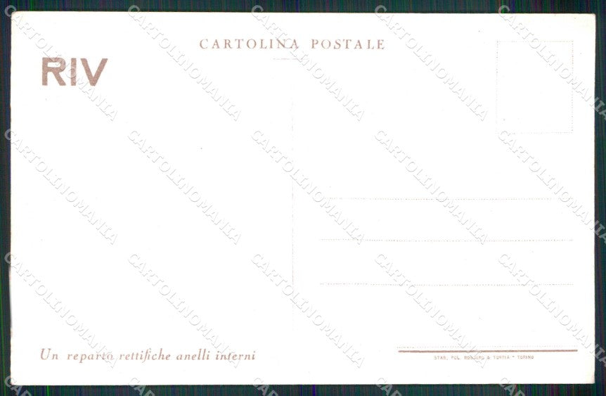 Torino Città Stabilimento Riv Rettifiche Anelli Interni cartolina MZ8823 – retro