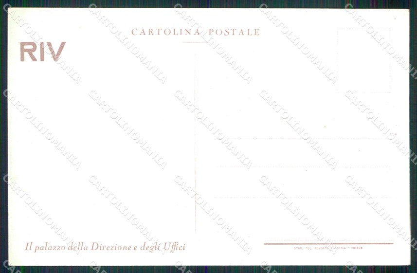 Torino Città Palazzo Direzione Uffici Riv cartolina MZ8829 – retro