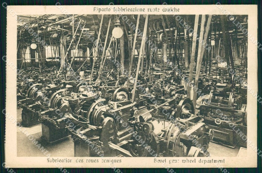 Torino Città Stabilimento Fiat Ruote Coniche cartolina MZ8831 – fronte