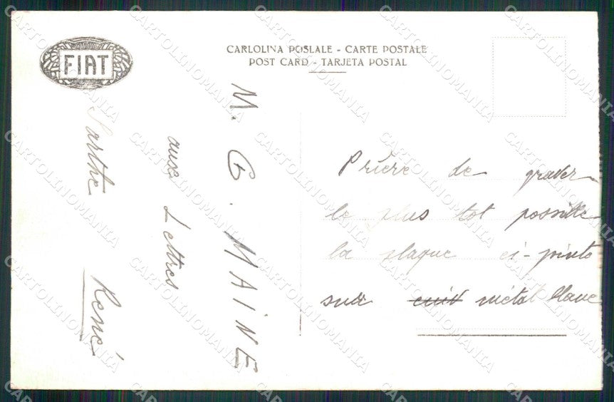 Torino Città Stabilimento Fiat Ruote Coniche cartolina MZ8831 – retro