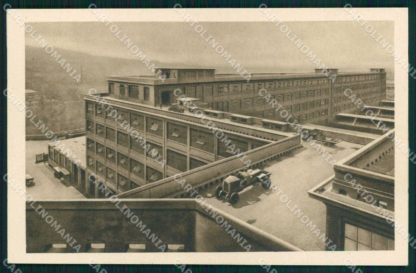 Torino Città Stabilimento Fiat Accesso Auto su Pista cartolina MZ8834 – fronte