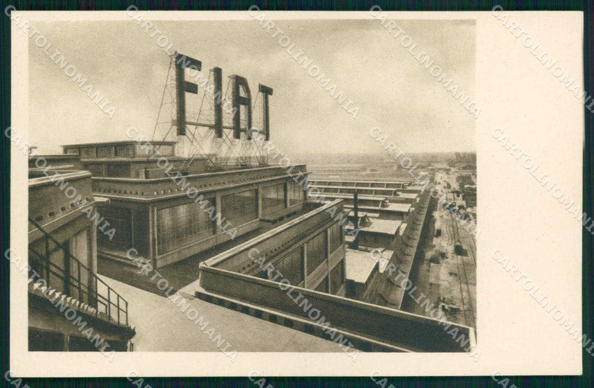 Torino Città Stabilimento Fiat Insegna Luminosa cartolina MZ8836 – fronte