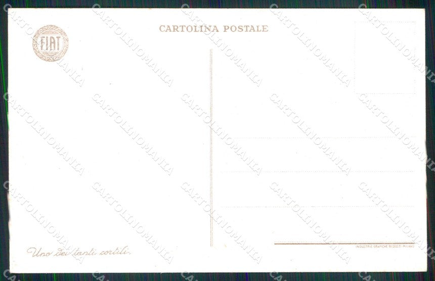 Torino Città Stabilimento Fiat Cortile cartolina MZ8838 – retro