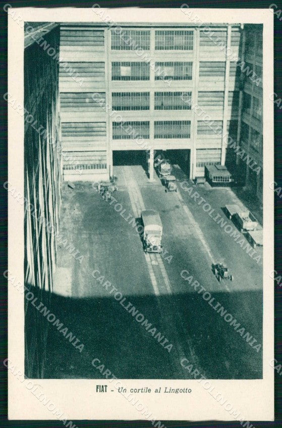 Torino Città Stabilimento Fiat Cortile cartolina MZ8840 – fronte