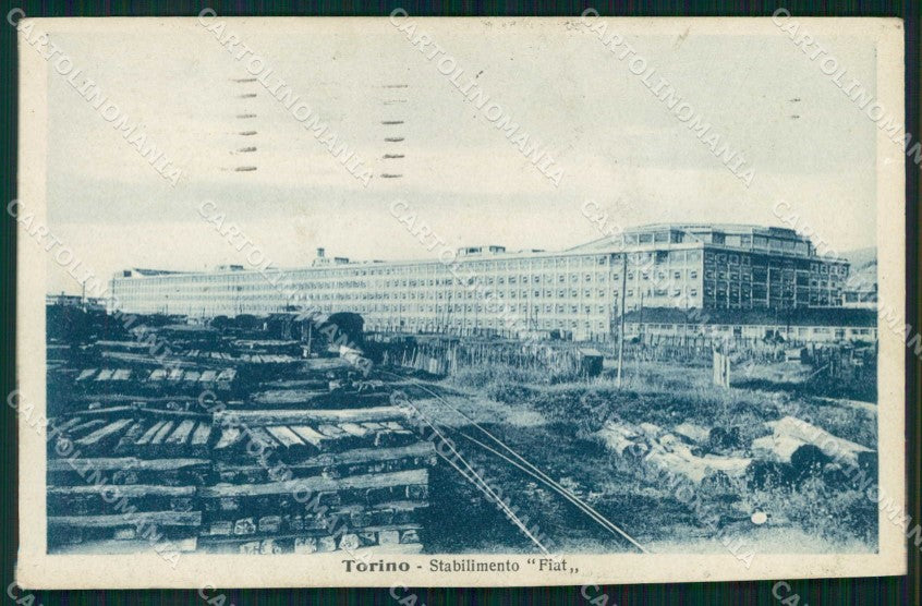 Torino Città Stabilimento Fiat Panorama cartolina MZ8850 – fronte