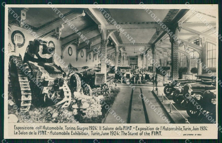 Torino Città Expo Auto Carro Armato RETRO SOSTITUITO Foto cartolina MZ8854 – fronte