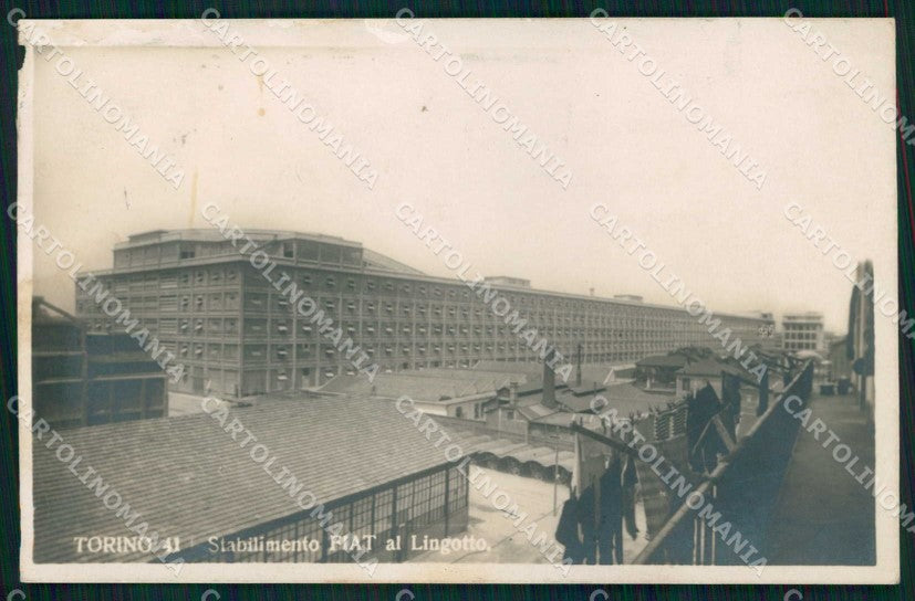 Torino Città Stabilimento Fiat ABRASA Foto cartolina MZ8857 – fronte
