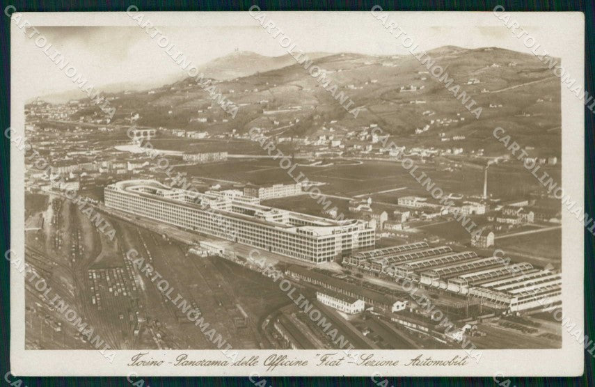 Torino Città Stabilimento Fiat Sezione Automobili Foto cartolina MZ8859 – fronte