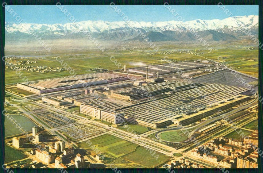 Torino Città Stabilimento Fiat Panorama Foto cartolina MZ8863 – fronte