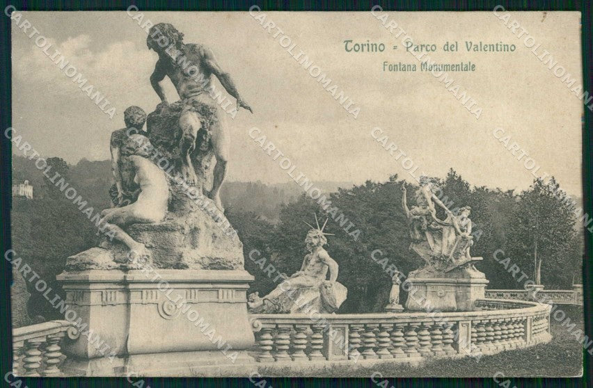 Torino Città Parco del Valentino Fontana Monumentale cartolina MZ8864 – fronte