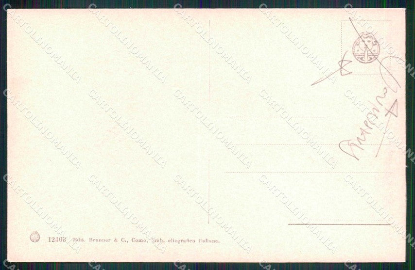 Torino Città Fontana Valentino Brunner 12403 STRAPPINO PIEGA cartolina MZ8866 – retro