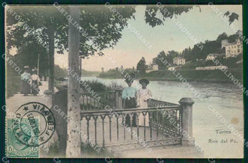 Torino Città Rive del Po cartolina MZ8871 – fronte