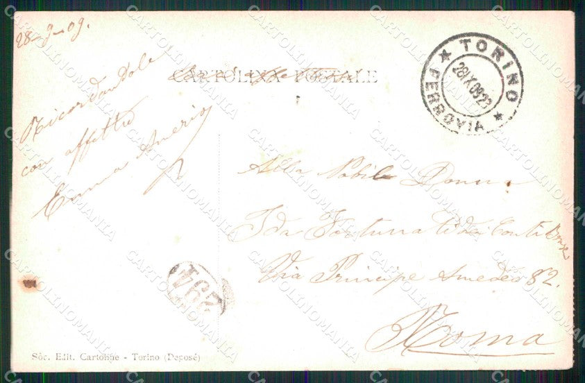 Torino Città Rive del Po cartolina MZ8871 – retro