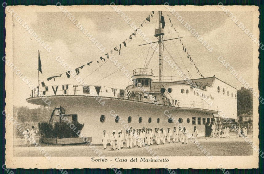 Torino Città Casa del Marinaretto Fascismo cartolina MZ8884 – fronte
