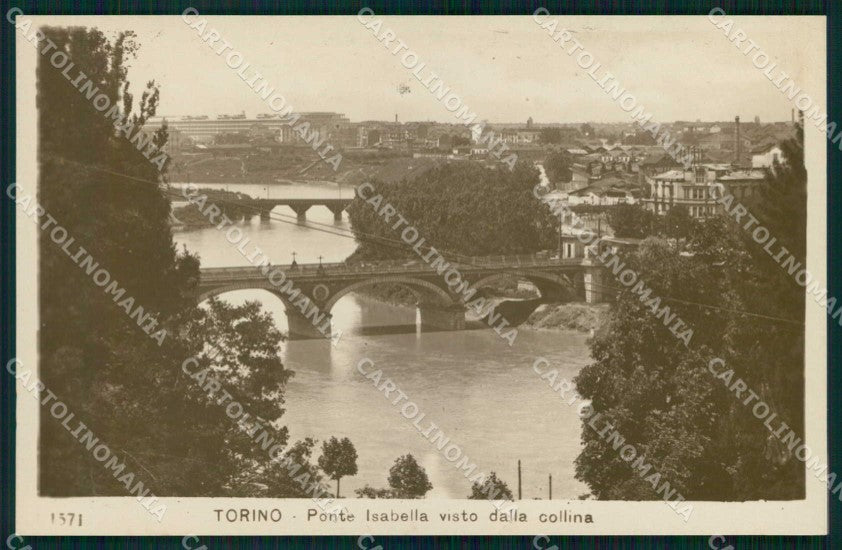 Torino Città Ponte Isabella Visto dalla Collina Foto cartolina MZ8891 – fronte