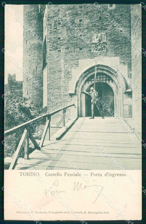 Torino Città Castello Feudale Porta Ingresso cartolina MZ8892 – fronte