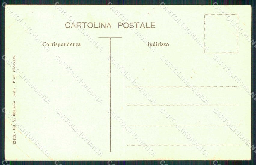 Torino Città Castello Feudale Discesa Paggi Donzelle cartolina MZ8894 – retro
