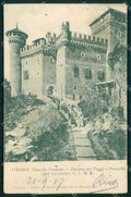 Torino Città Castello Feudale Discesa Paggi Donzelle PIEGHE cartolina MZ8895 – fronte