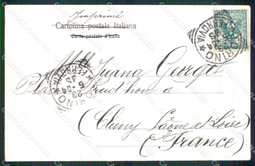 Torino Città Borgo Medioevale Ingresso cartolina MZ8902 – retro