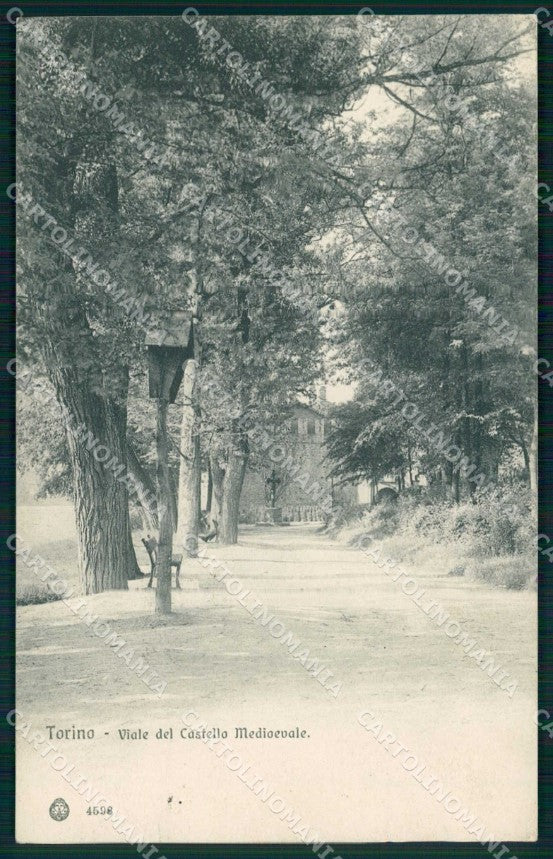 Torino Città Viale Castello Medioevale Brunner 4598 cartolina MZ8904 – fronte