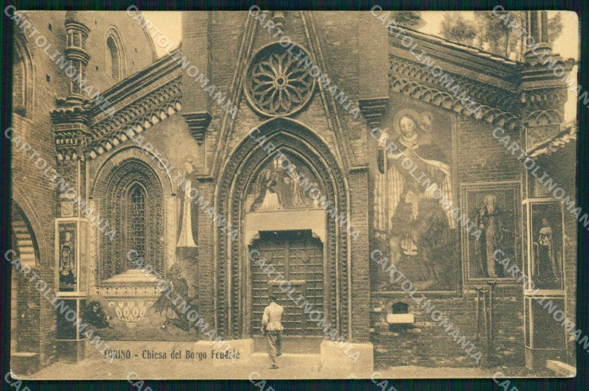 Torino Città Chiesa Borgo Feudale cartolina MZ8909 – fronte