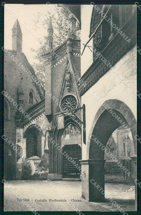 Torino Città Castello Medioevale Chiesa Brunner 4796 cartolina MZ8911 – fronte