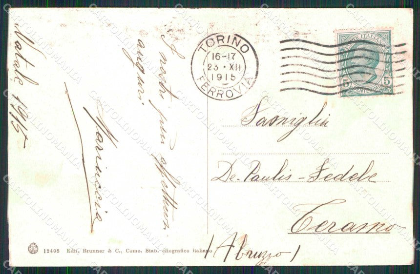 Torino Città Borgo Medioevale Brunner 12408 cartolina MZ8914 – retro