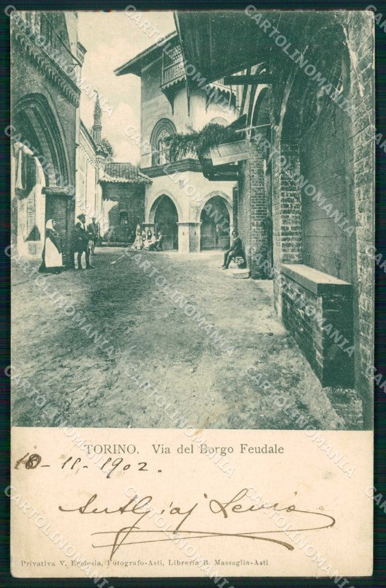 Torino Città Via del Borgo Feudale STRAPPINO cartolina MZ8917 – fronte