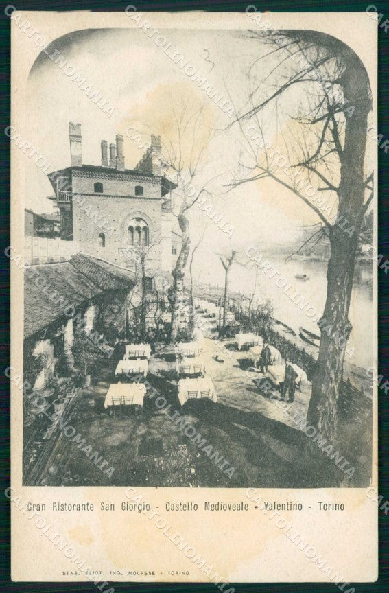 Torino Città Castello Medioevale Ristorante San Giorgio cartolina MZ8924 – fronte