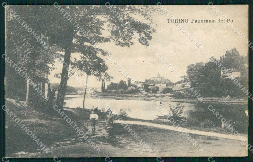 Torino Città Parco Valentino Veduta del Po cartolina MZ8926 – fronte