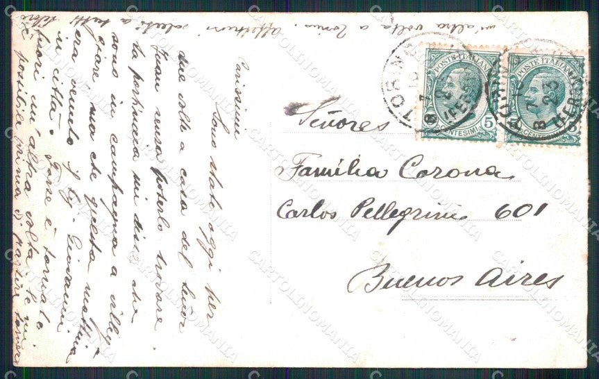 Torino Città Parco Valentino Veduta del Po cartolina MZ8926 – retro