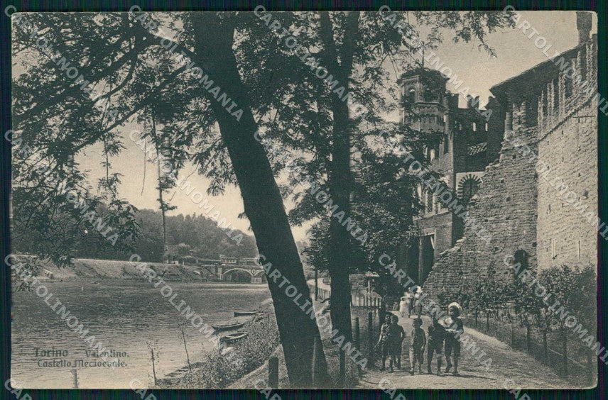 Torino Città Castello Medioevale Valentino Brunner 12405 cartolina MZ8928 – fronte