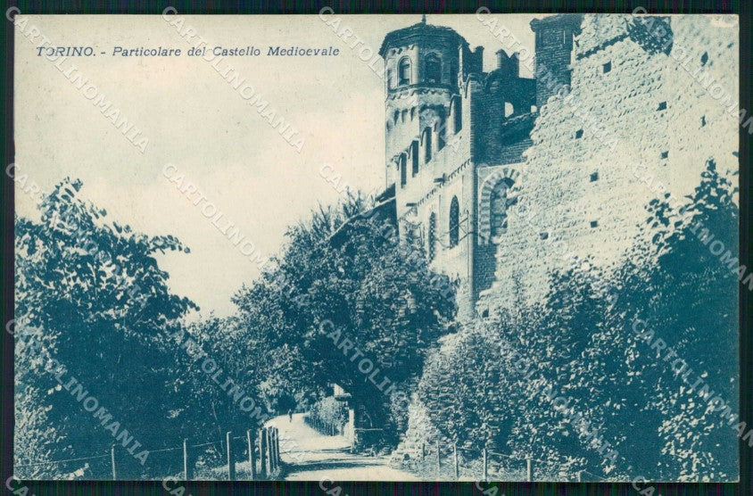 Torino Città Castello Medioevale Particolare cartolina MZ8929 – fronte