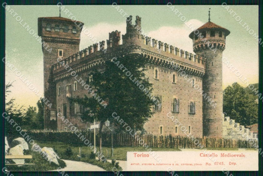Torino Città Castello Medioevale cartolina MZ8933 – fronte