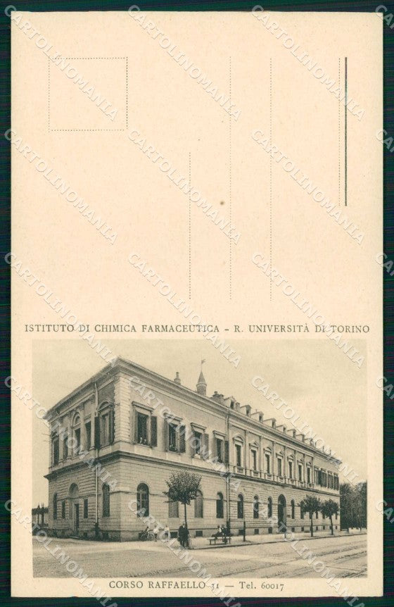 Torino Città Istituto Chimica Farmaceutica Tossicologica cartolina MZ8965 – fronte