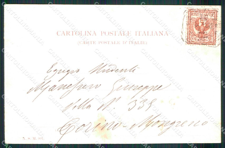 Torino Città Esposizione Arte Monumento Principe Amedeo cartolina MZ8969 – retro