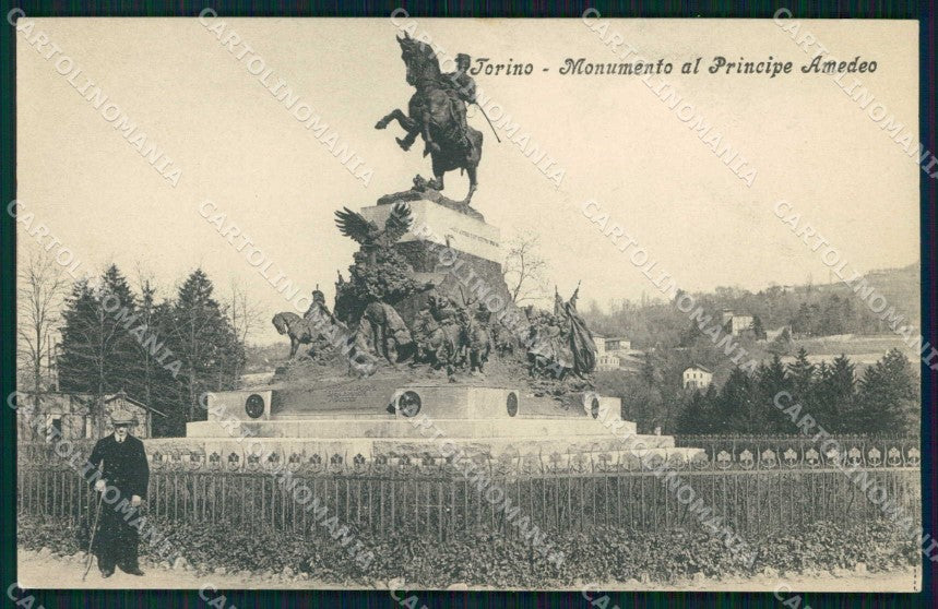 Torino Città Monumento Principe Amedeo di Savoia cartolina MZ8974 – fronte