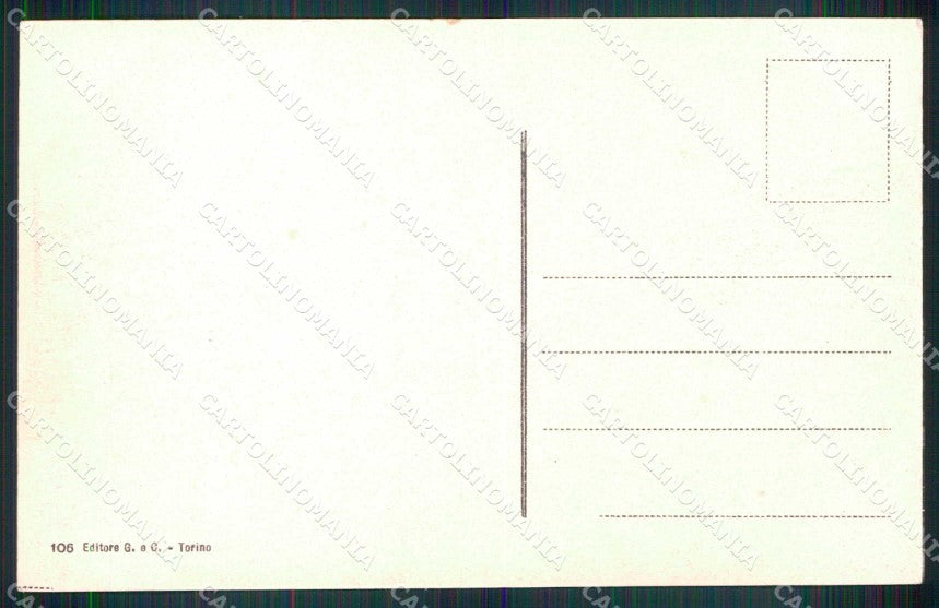 Torino Città Monumento Principe Amedeo di Savoia cartolina MZ8974 – retro