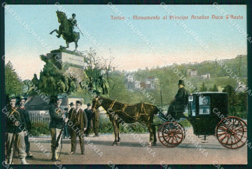 Torino Città Monumento Principe Amedeo di Savoia Bersaglieri cartolina MZ8975 – fronte