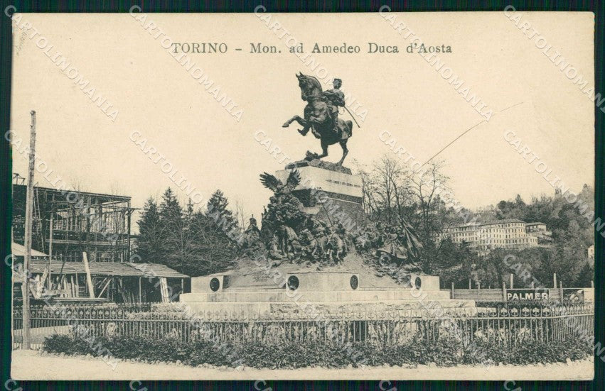 Torino Città Monumento Principe Amedeo di Savoia Duca d'Aosta cartolina MZ8980 – fronte