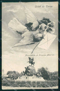 Torino Città Saluti da Monumento Principe Amedeo Colomba cartolina MZ8981 – fronte