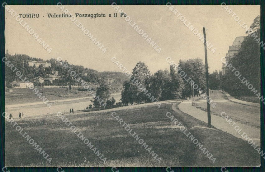 Torino Città Fiume Po Passeggiata del Valentino cartolina MZ8996 – fronte