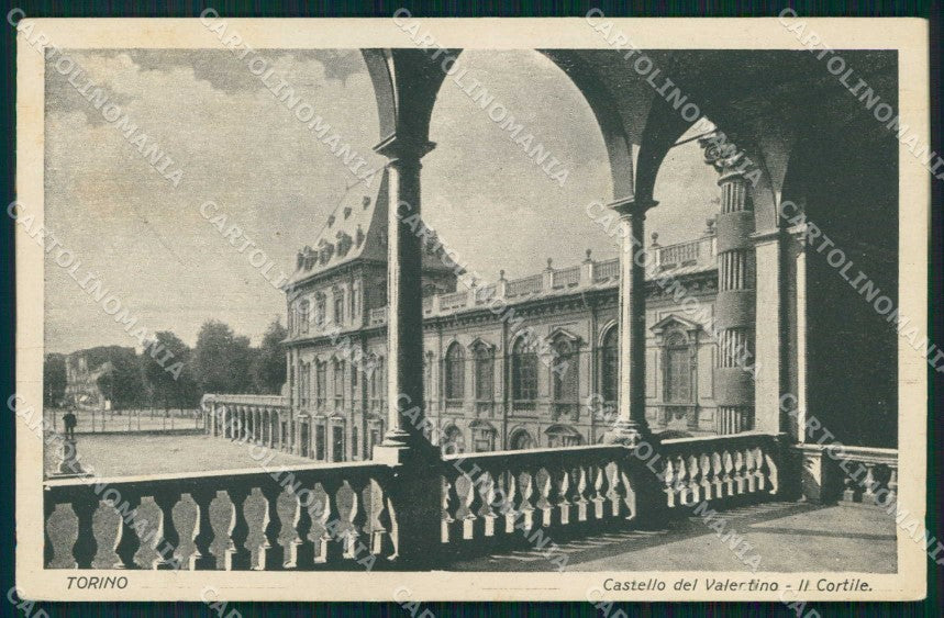Torino Città Castello del Valentino Cortile cartolina MZ9018 – fronte